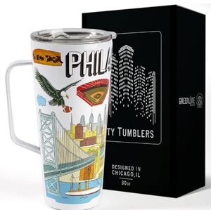 🆕 Greenline Goods 30oz Philadelphia, PA Insulated Tumbler with Lid